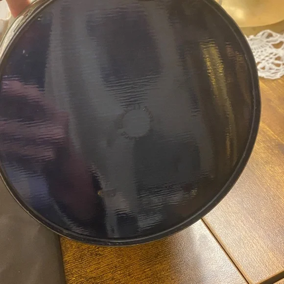 VINTAGE Daher Decorative Tin Canister Made In England 5.5 X 5 Lid Turquoise BLUE - Picture 3 of 5